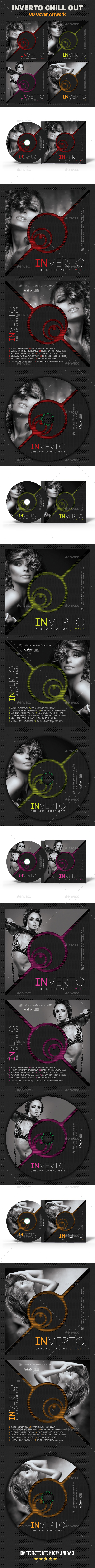 Inverto Music CD Cover 4 - CD & DVD Artwork Print Templates