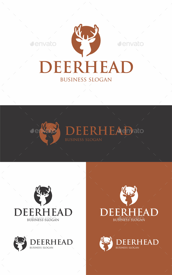 Deer Head - Animals Logo Templates