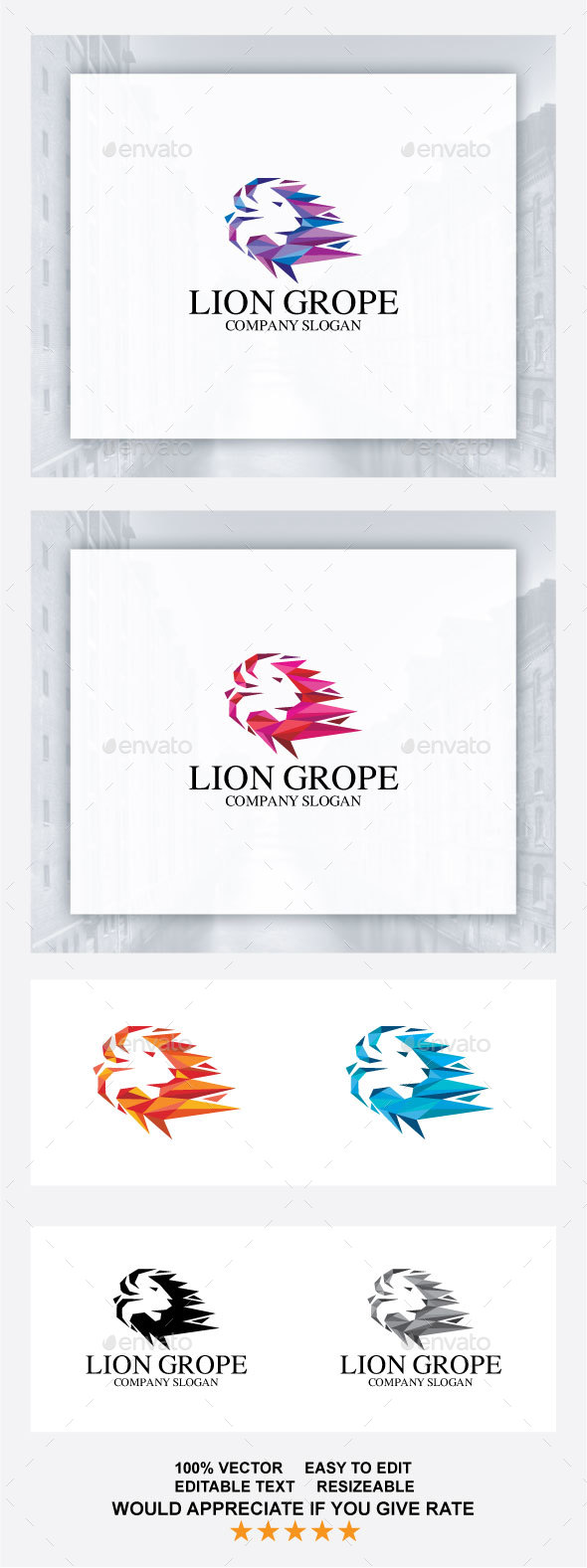 Lion Logo - Animals Logo Templates