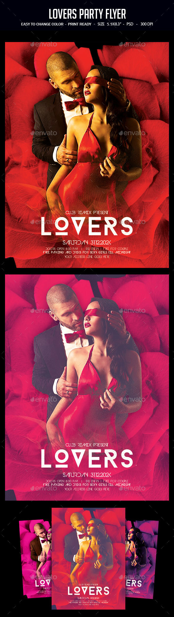 Lovers Party Flyer - Clubs & Parties Events