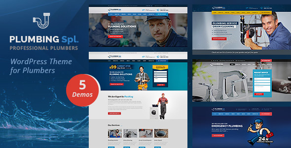 Plumbing Spl - Plumber WordPress Theme - Business Corporate
