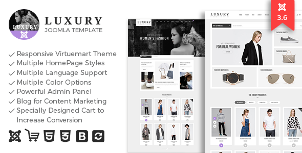 Luxury - Responsive Virtuemart Theme - VirtueMart Joomla