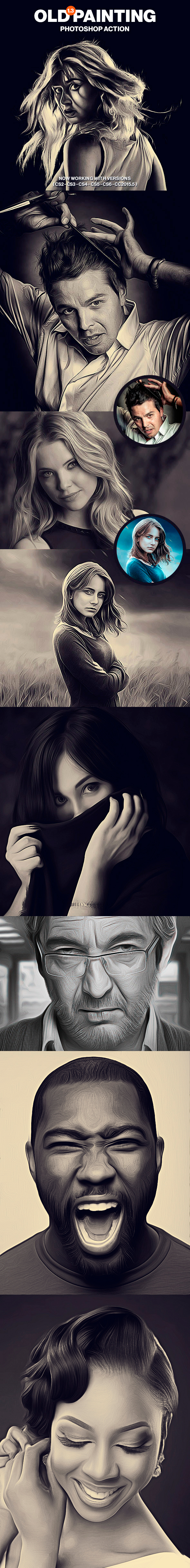 Old Painting Action by Hemalaya1 GraphicRiver