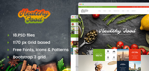 Healthy Food - ThemeForest 19248345