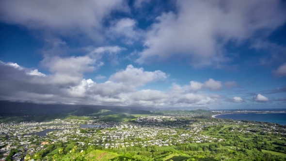 Clouds Over Kailua, O'ahu, Hawaii