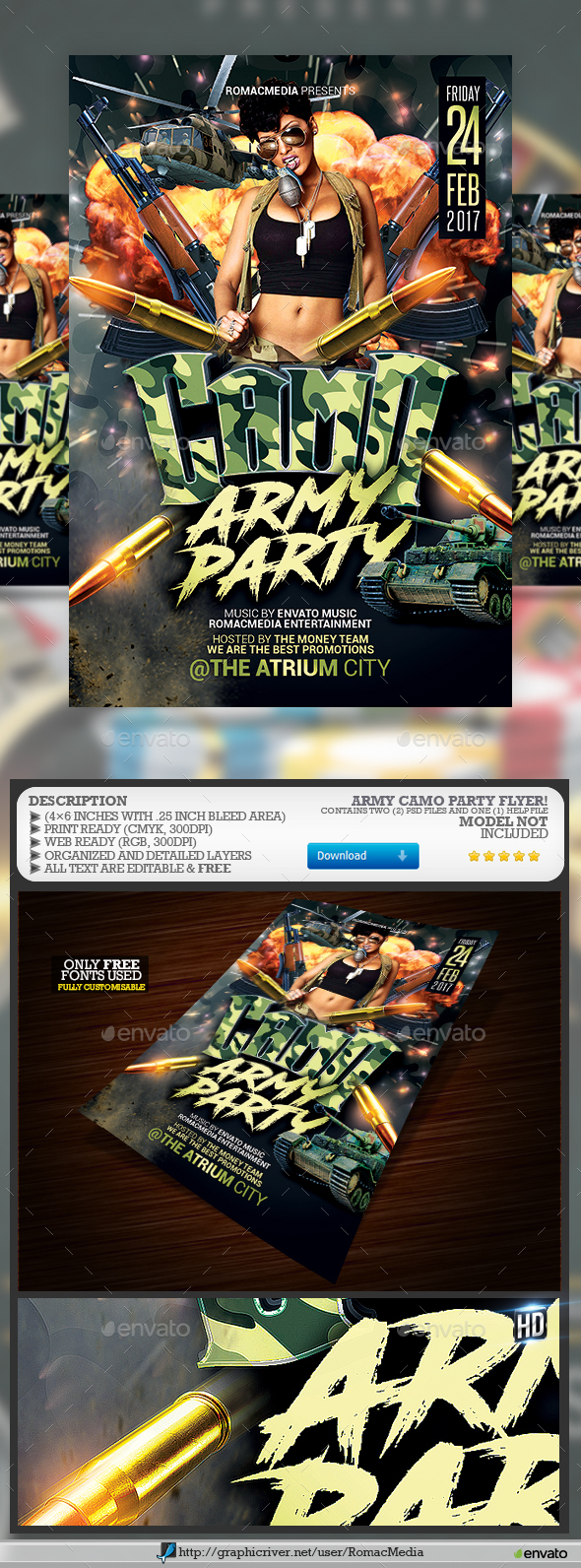 Army Camouflage Party - Clubs & Parties Events