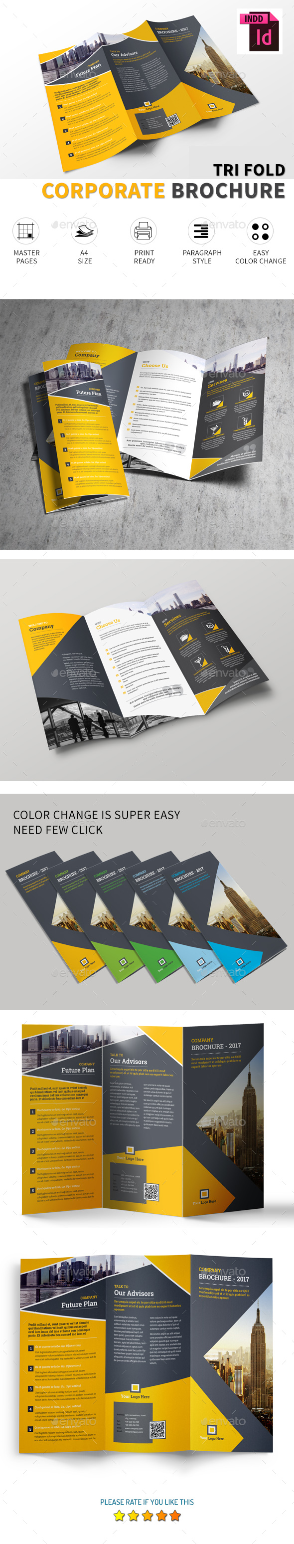 Corporate Tri-fold Brochure Vol.1 - Corporate Brochures