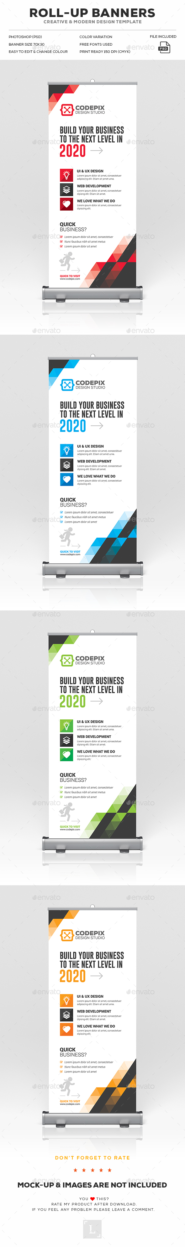 Roll-Up Banner - Signage Print Templates