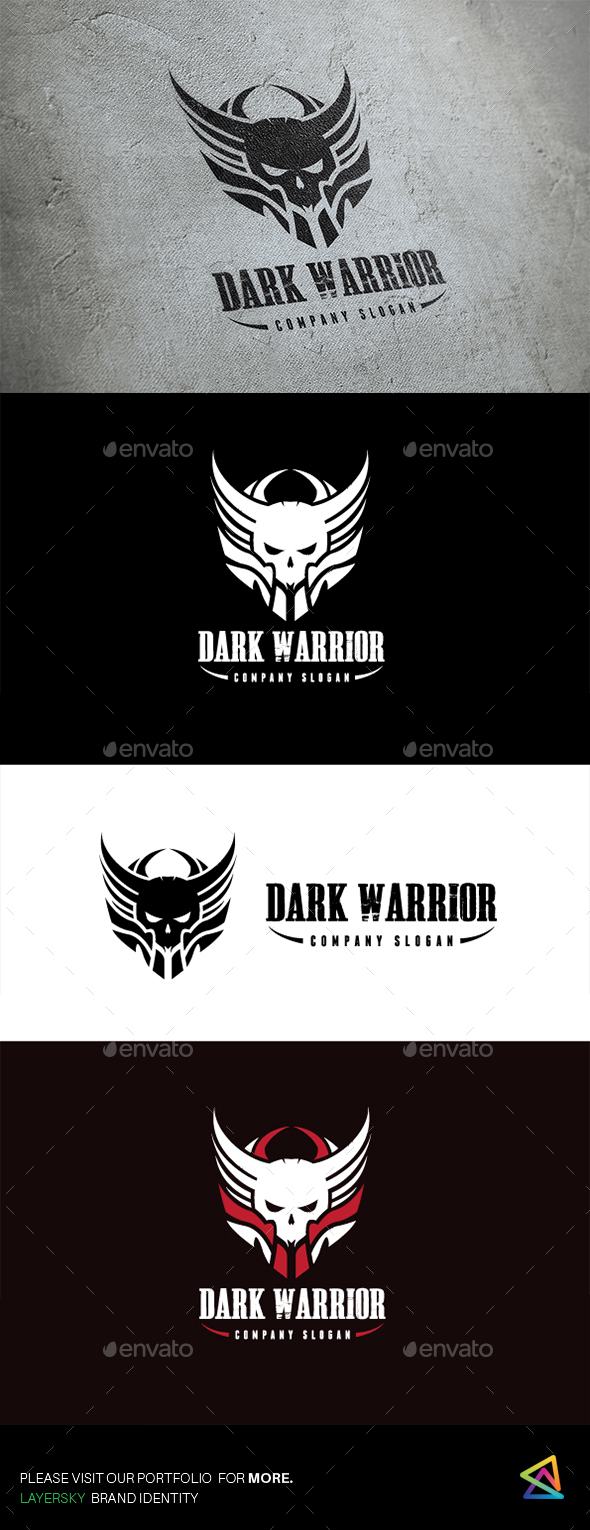 Dark Warrior II - Humans Logo Templates