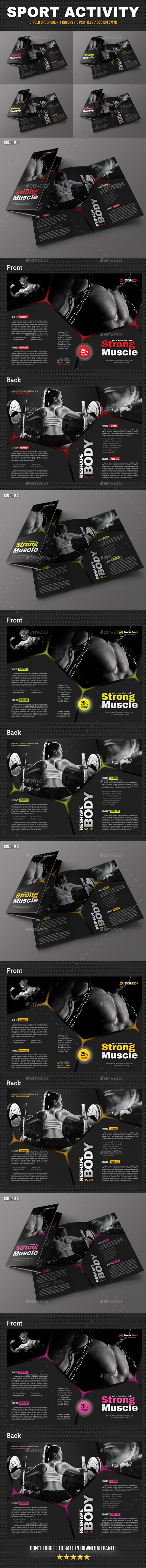Sport Activity 3-Fold Brochure V05 - Brochures Print Templates
