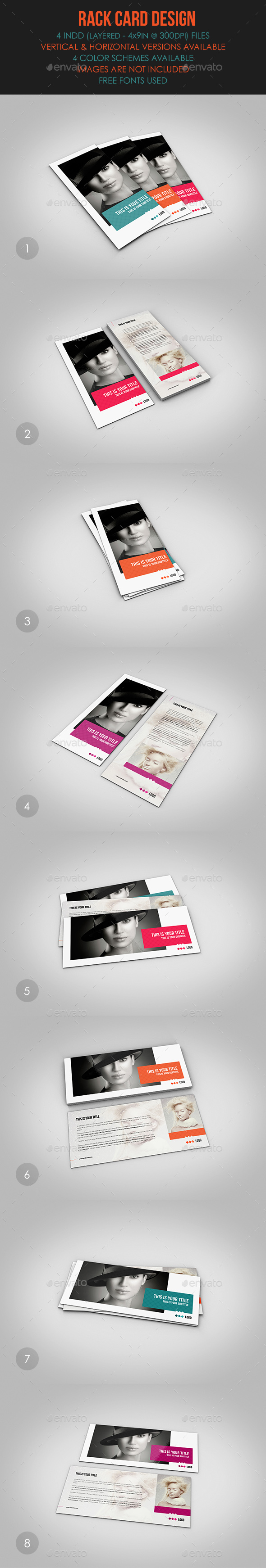 Rack Card Design - Flyers Print Templates