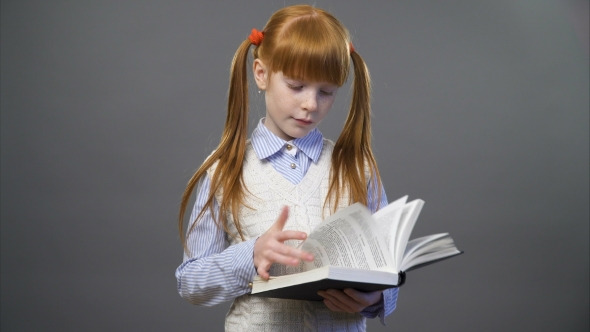 Beautiful Girl Is Reading the Book alt