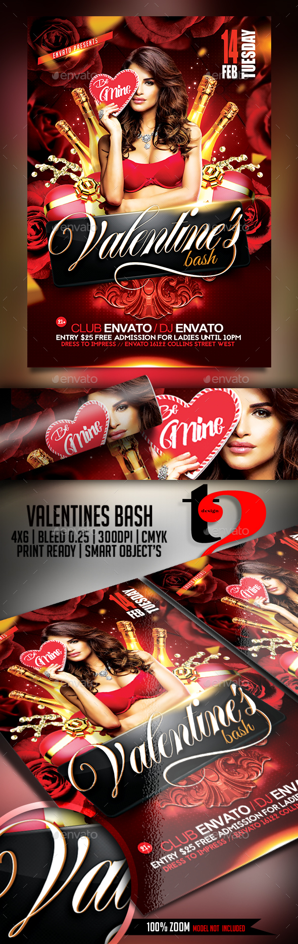 Valentines Bash Flyer - Template