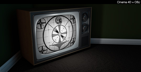 Vintage Television - 3Docean 2287470