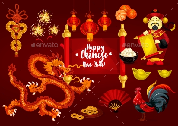 Chinese New Year and Spring Festival Greeting Card - Miscellaneous Seasons/Holidays