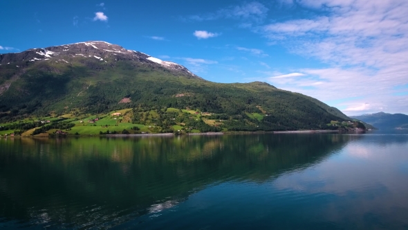 Aerial Footage Beautiful Nature Norway alt