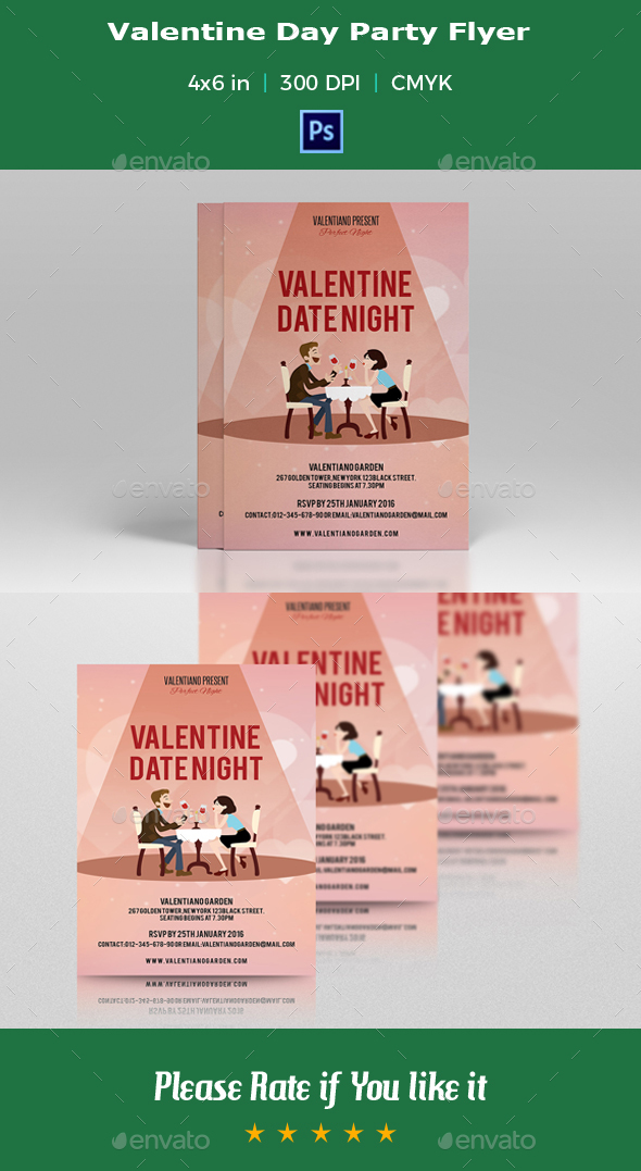 Valentine Party Flyer -V03 - Events Flyers