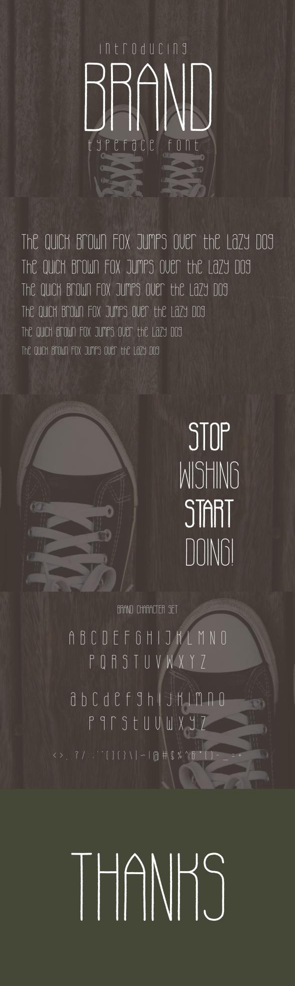 Brand Typeface Font - Sans-Serif Fonts