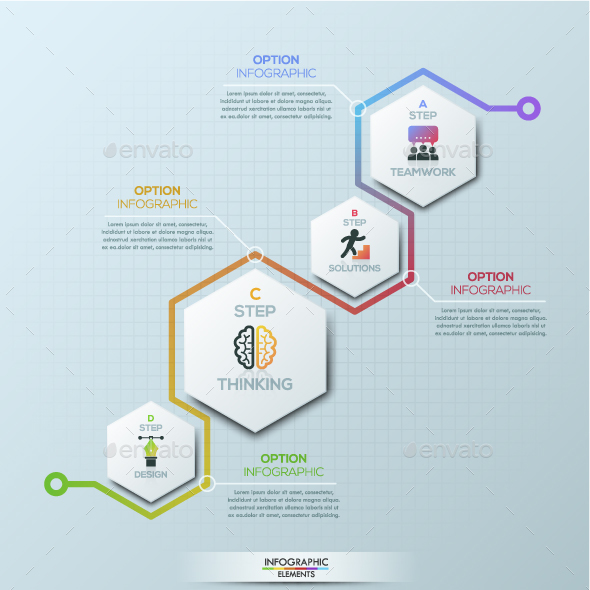 Modern Infographic Process Template