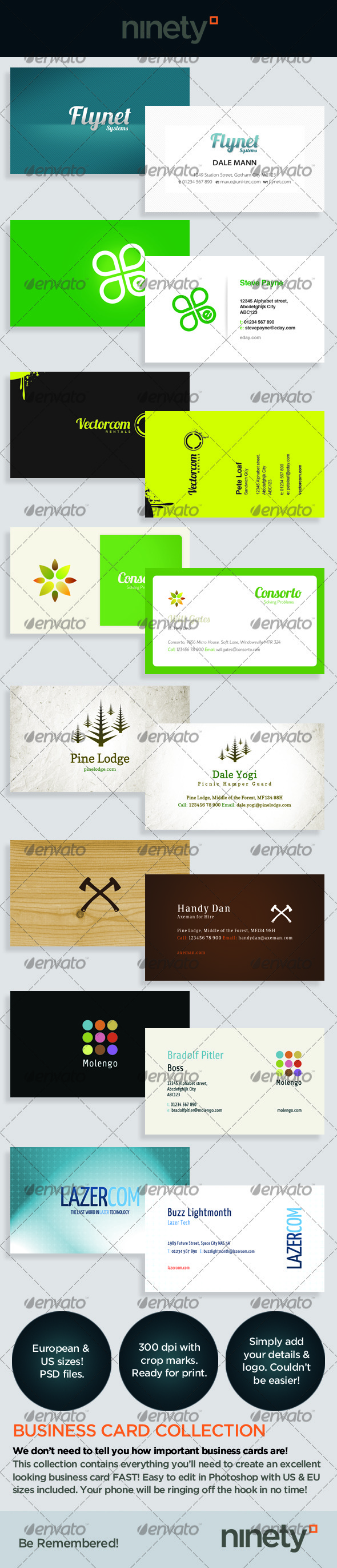 Business Card Collection - Corporate Business Cards