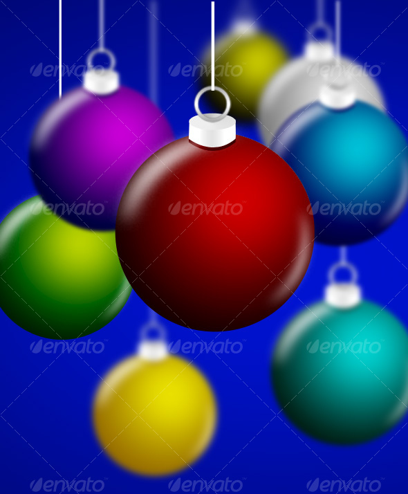 Christmas Balls - Stationery Print Templates