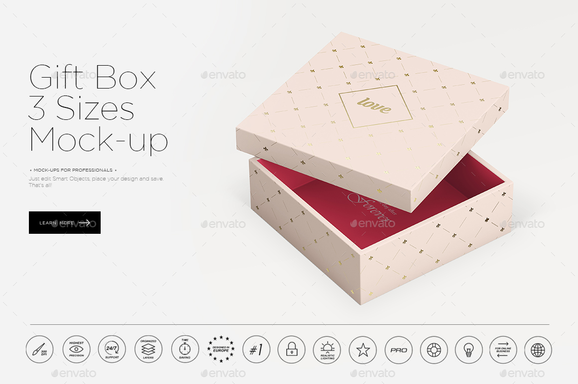 Download Gift Box Mock-up by dennysmockups | GraphicRiver
