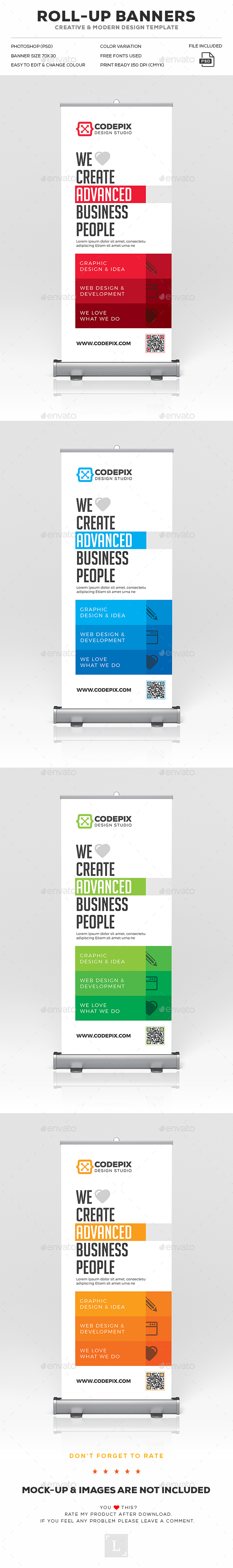 Roll-Up Banner - Signage Print Templates