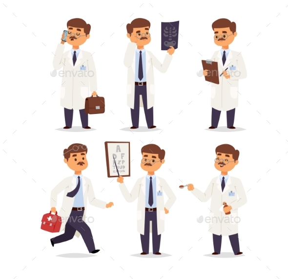 Doctor Character Isolated - People Characters