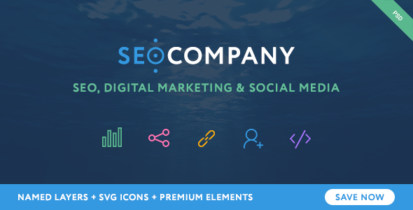 SEO - Seo Company - Seo & Digital Agency PSD Template - Marketing Corporate
