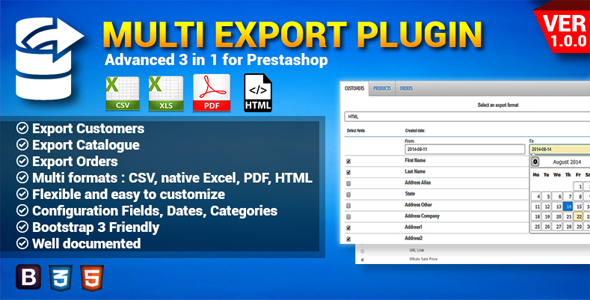 Prestashop Multi Exporter - CodeCanyon 8676501