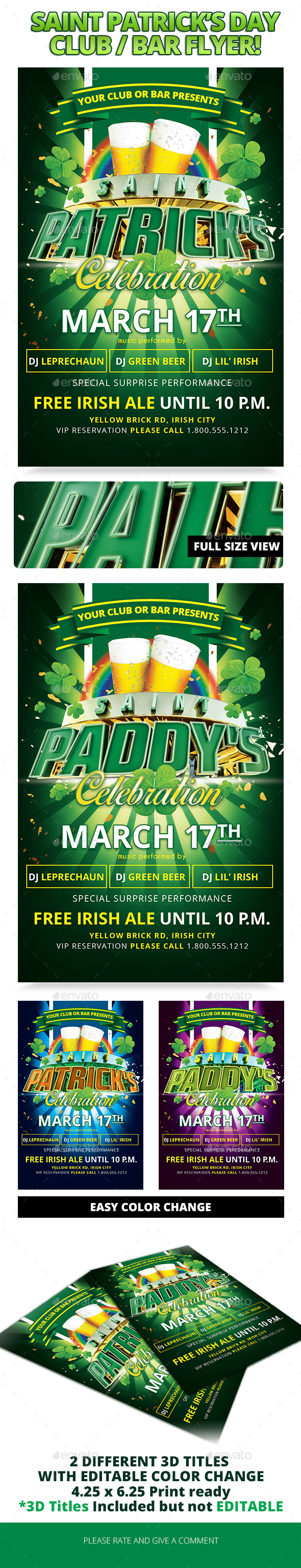 Saint Patricks Day 17 - Clubs & Parties Events