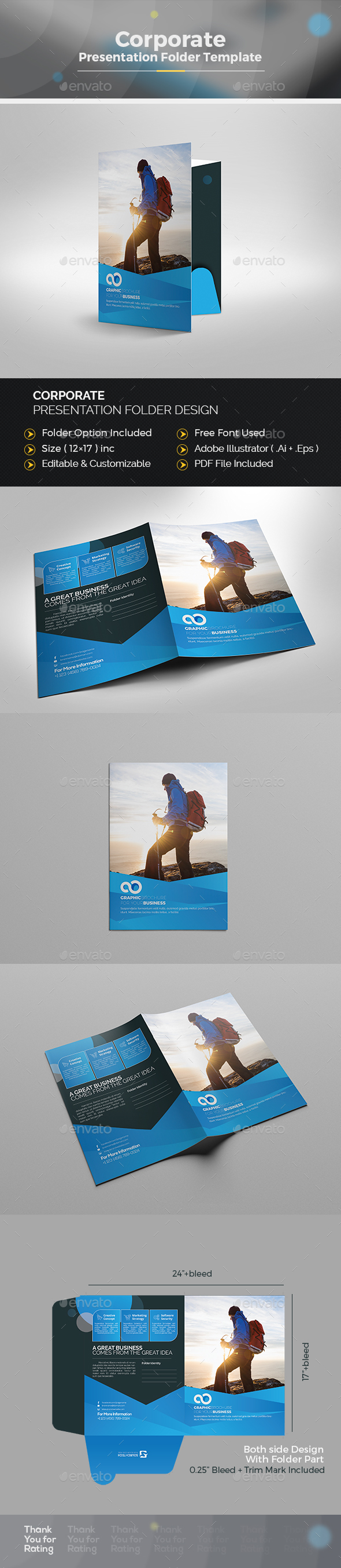 Presentation Folder - Stationery Print Templates