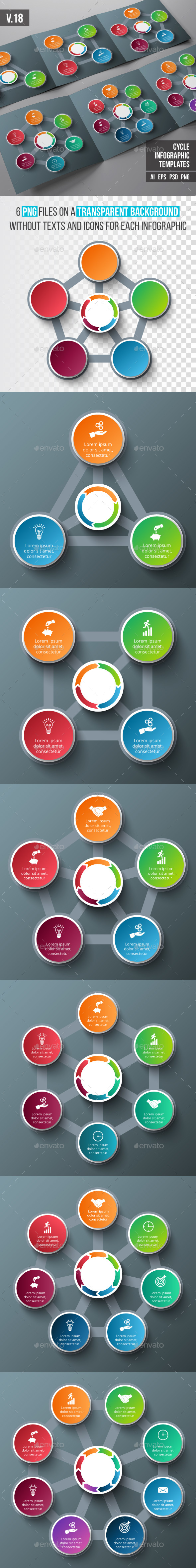 Infographics template set v.18 - Infographics