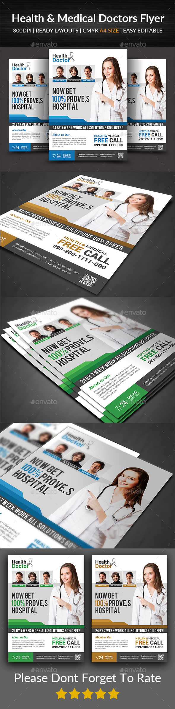Health & Medical Doctors Flyer - Corporate Flyers
