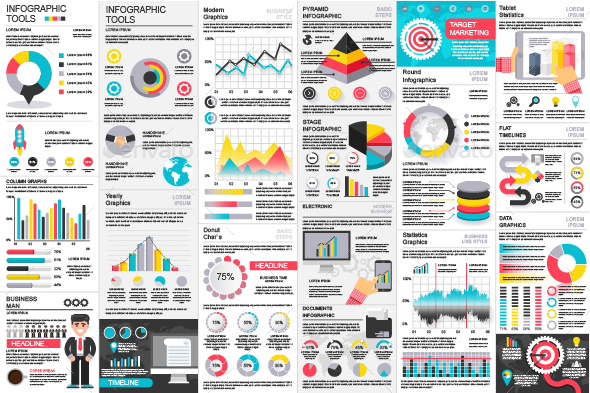 Set of Infographic Elements - Infographics