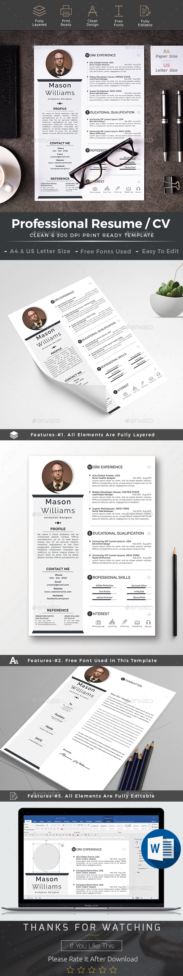 Resume cv word - Resumes Stationery