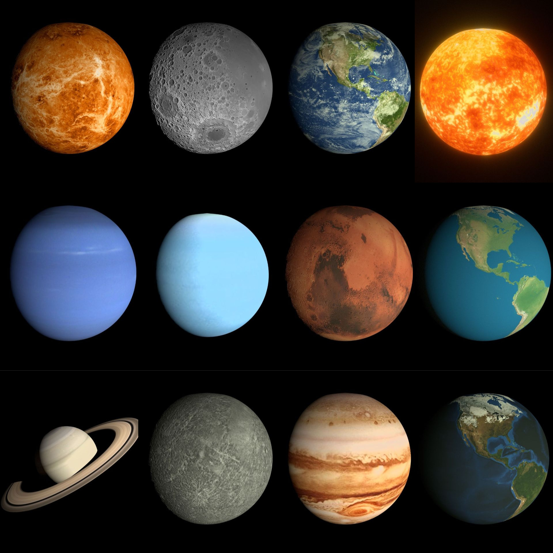 Hd Solar System Pack