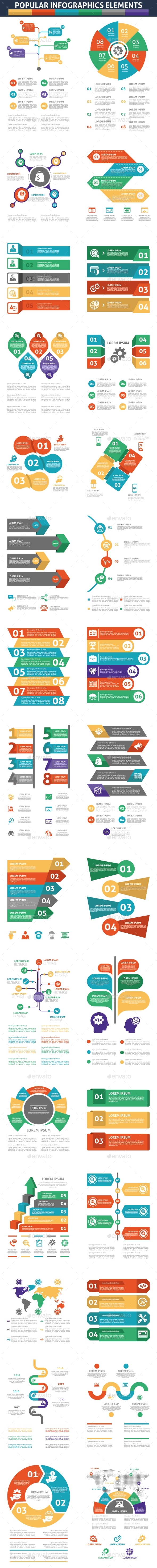 Popular Infographics Elements - Infographics