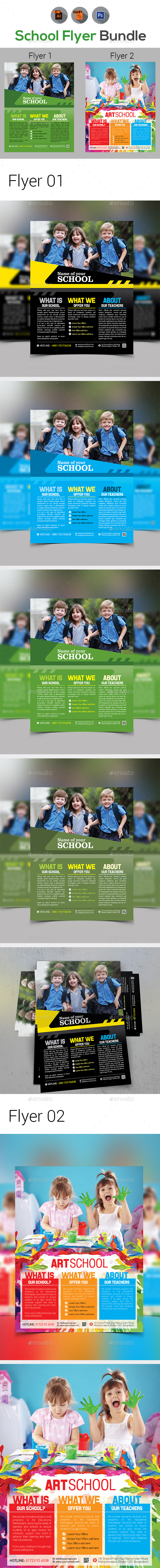 School Flyer Bundle - Corporate Flyers