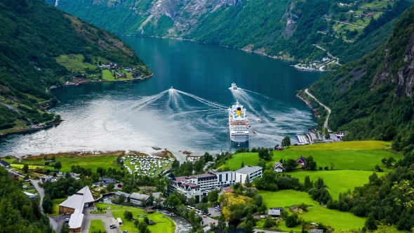 Geiranger Fjord, Norway, Stock Footage | VideoHive