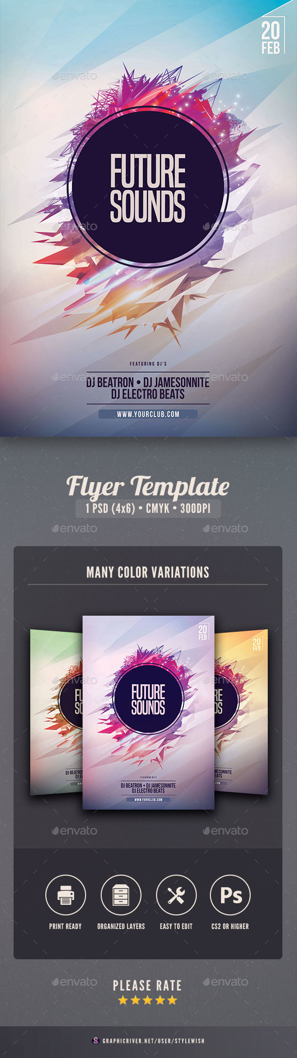 Future Sounds Flyer - Clubs & Parties Events