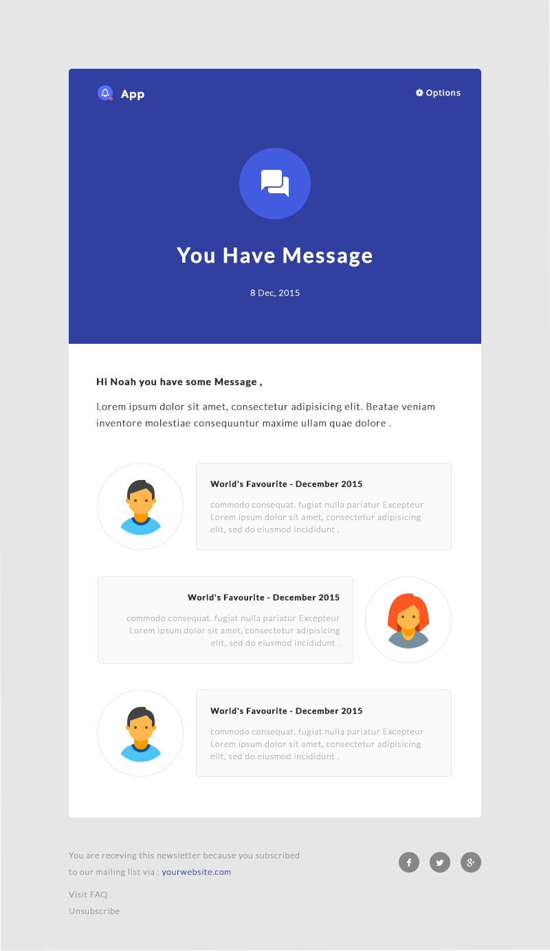 Notification Email Template Html Free Printable Templates