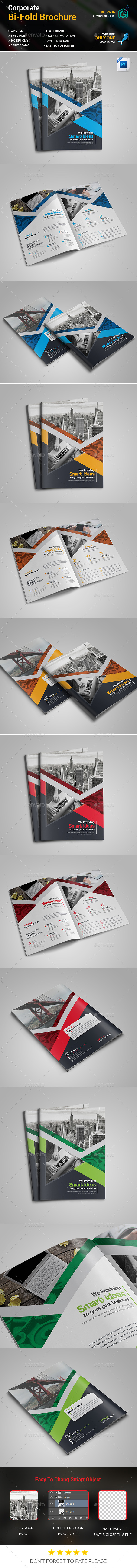 Business Bi-Fold Brochure - Corporate Brochures