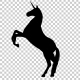 Unicorn Silhouette - Pesade - VideoHive Item for Sale