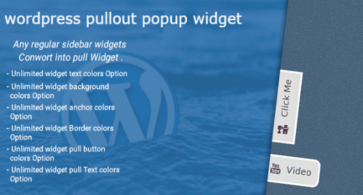 wordpress pullout popup widget
