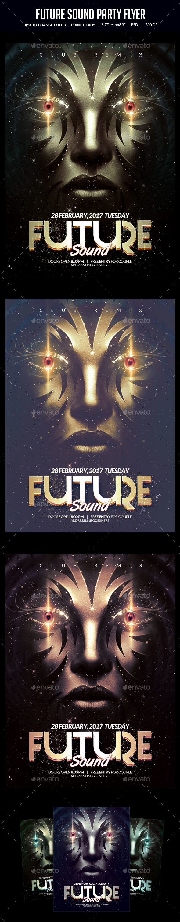 Future Sound Party Flyer - Clubs & Parties Events