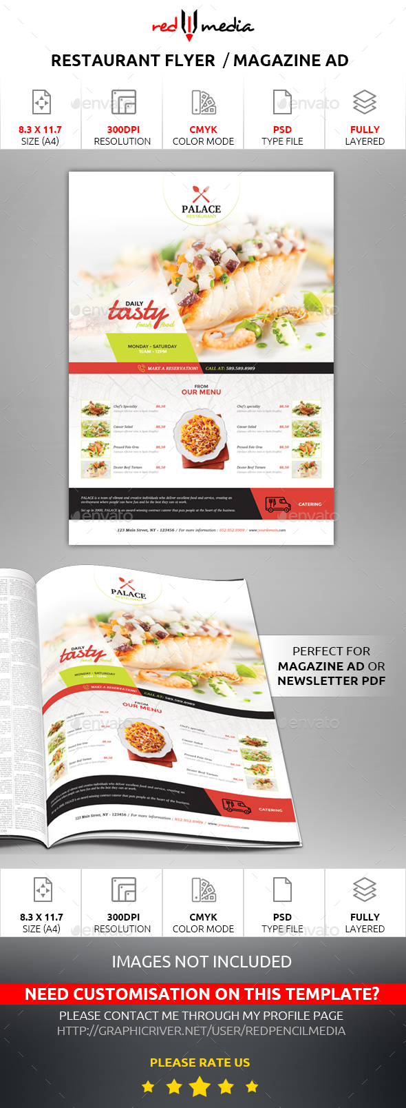 Restaurant Flyer / Magazine AD - Restaurant Flyers
