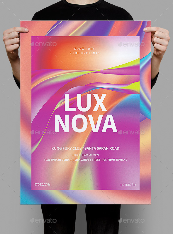 Lux Nova Poster / Flyer - Clubs & Parties Events