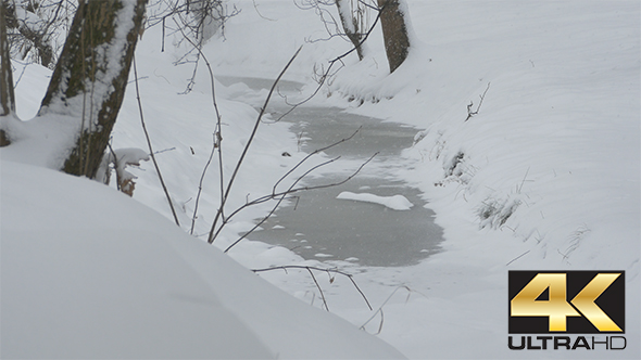 Frozen Winter Water Stream alt