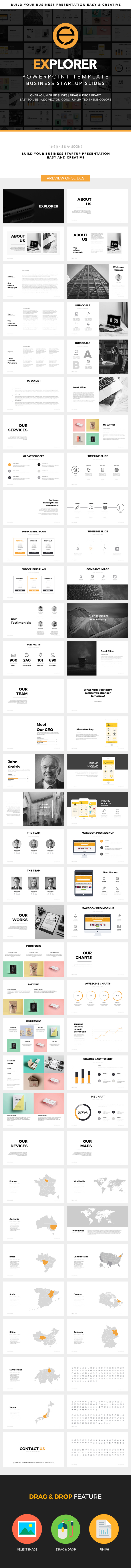 Explorer Powerpoint Template - Business PowerPoint Templates